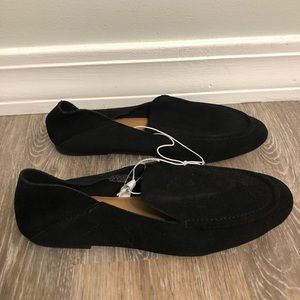 Black Leather Loafers Size 7.5